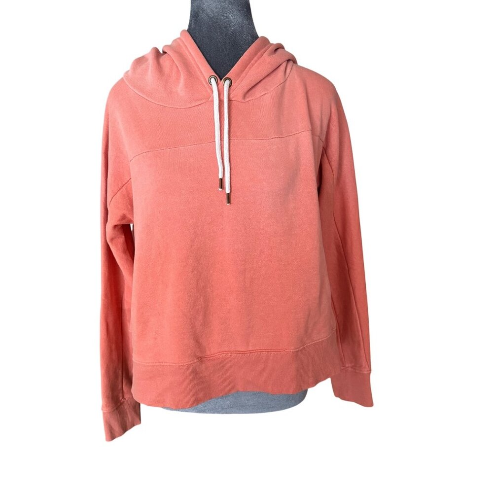 Out From Under Coral Pink Hoodie Sweatshirt Size S Pullover With Pockets